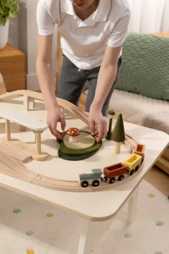 Coco Village Wooden Train & Table Playset