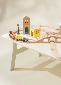Coco Village Wooden Train & Table Playset
