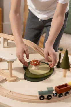 Coco Village Wooden Train & Table Playset