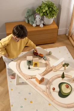Coco Village Wooden Train & Table Playset