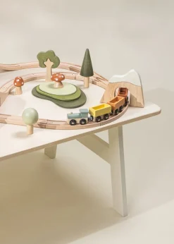 Coco Village Wooden Train & Table Playset