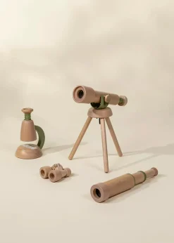 Coco Village Wooden Tripod Telescope – 15x Zoom