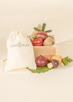 Coco Village Wooden Vegetables Playset